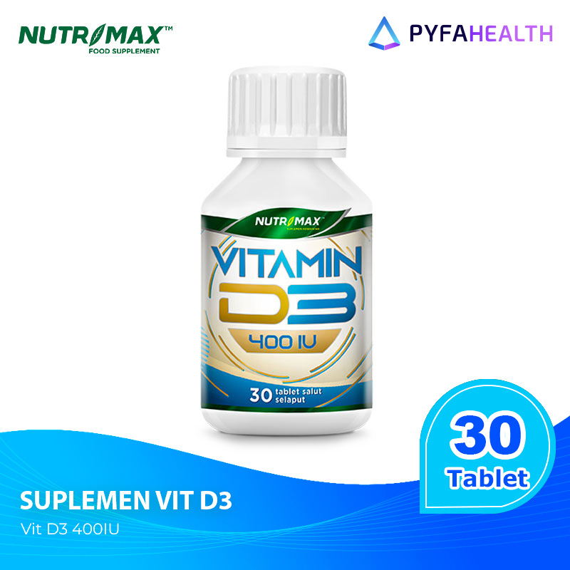 Jual Nutrimax D3 400 IU Tablet 30 Tablet Pyfa Health