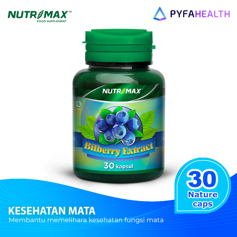 Jual Nutrimax Billberry Extract 30 Naturecaps untuk Kesehatan Mata