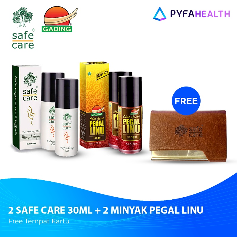 Jual ProdukBundle 2 Safe Care 30ml + Minyak Pegal Linu (Free Tempat Kartu)